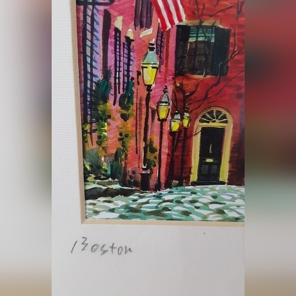 2010 Boston Watercolor Print - Picture 3 of 8
